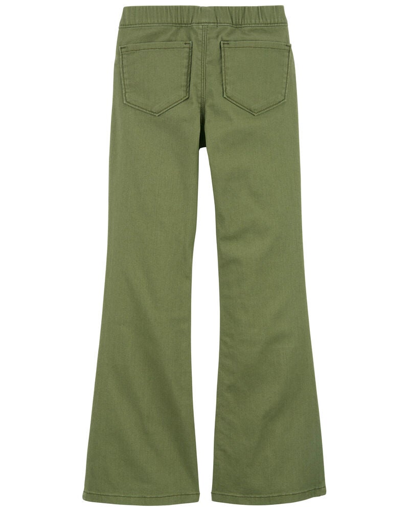 Kid Flare Pull-On Twill Pants, image 2 of 4 slides