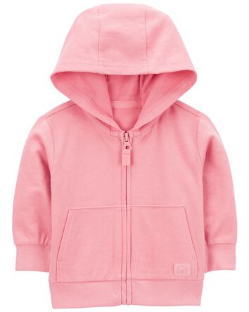 Zip-Front French Terry Hoodie, 