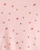 Toddler Girl 2-Piece Print Cotton Long-Sleeve Tee & Pant Set - Pink, image 2 of 3 slides