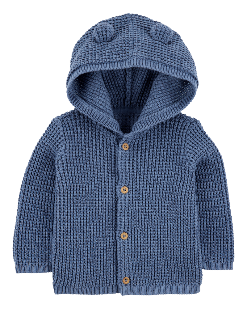 Baby Hooded Cardigan, image 1 of 3 slides