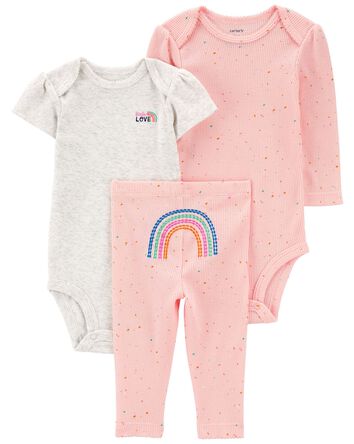 Baby 3-Piece Rainbow Little Character Set, 