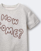Toddler 'How Come' Rolled Cuff Tee - Heathered Grey, image 4 of 6 slides
