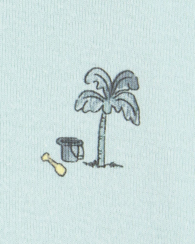 Bébé Emballage de 2 barboteuses à motif de plage, image 2 sur 4 diapositives
