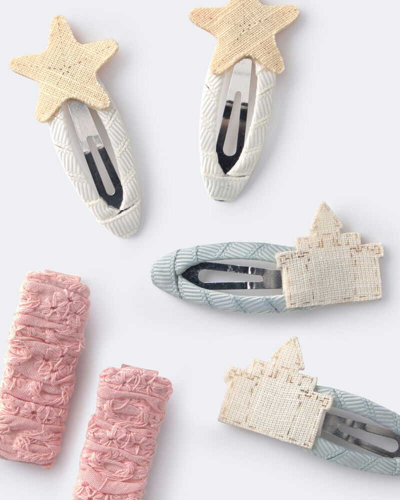 Toddler Girl 6-Pack Sandcastle Hair Clips, image 5 of 6 slides