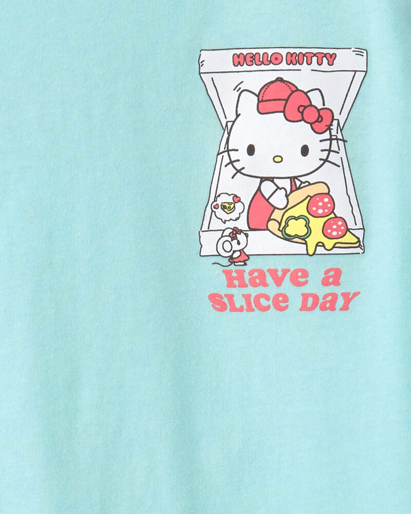 Girls Hello Kitty&reg; Graphic Tee - Turquoise, image 3 of 4 slides