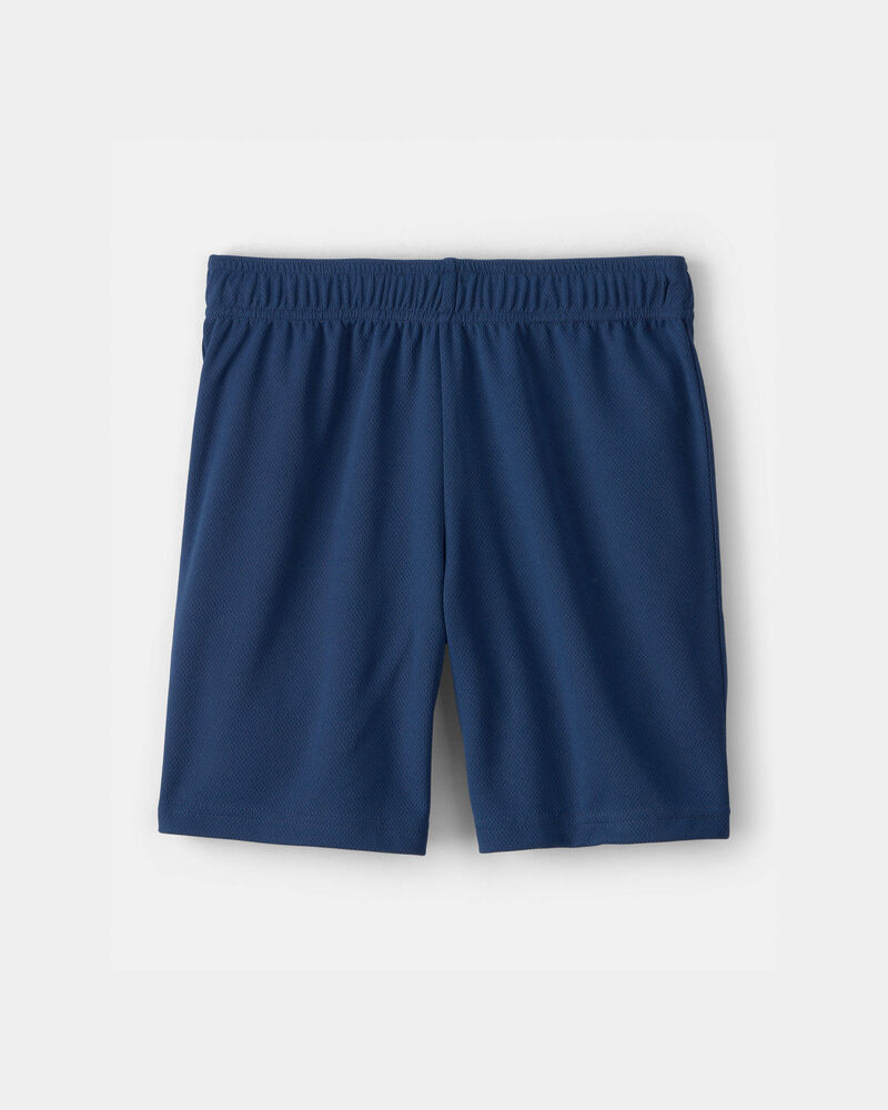 Boys Mesh Active Shorts - Blue, image 3 of 5 slides
