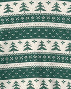Adultes Pyjama 2 pi&egrave;ces en tricot gaufr&eacute; fait avec du coton biologique &agrave; motif jacquard , image 3 sur 3 diapositives