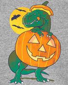 Halloween Dinosaur Raglan Jersey Tee, image 3 of 3 slides