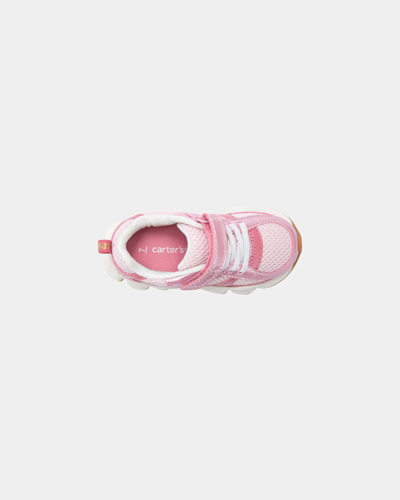 Tout-petit fille - Espadrilles &agrave; effet m&eacute;tallique - Rose, image 4 sur 6 diapositives