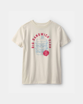 Boys 'Big Sandwhich Club' Graphic Tee - Ivory, 