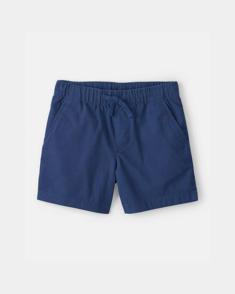 Toddler Boy Canvas Shorts - Blue, image 1 of 4 slides