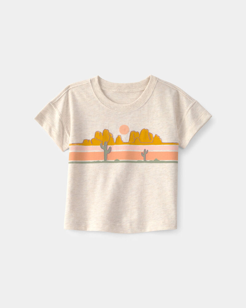 B&eacute;b&eacute; gar&ccedil;on - T-shirt graphique Cactus Desert - Cr&egrave;me, image 1 sur 3 diapositives