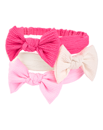 Baby 3-Pack Headwraps - Pink, 