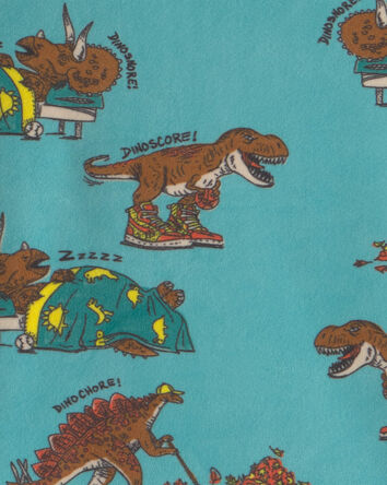 Gar&ccedil;ons - Pyjama ajust&eacute; 2 pi&egrave;ces en DreamPlush &agrave; motif dinosaure &ndash; Vert, 