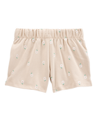 Kid Floral Pull-On French Terry Shorts, image 2 of 4 slides