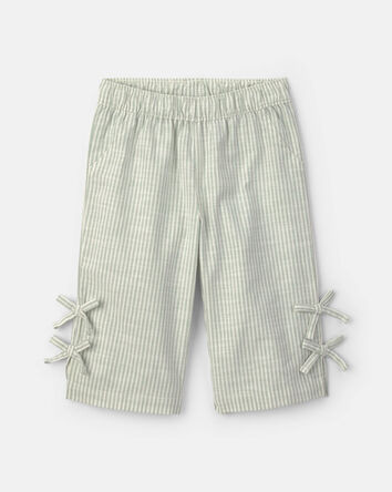 B&eacute;b&eacute; fille - Ensemble 2 pi&egrave;ces haut &agrave; rayures et pantalon - Vert, 