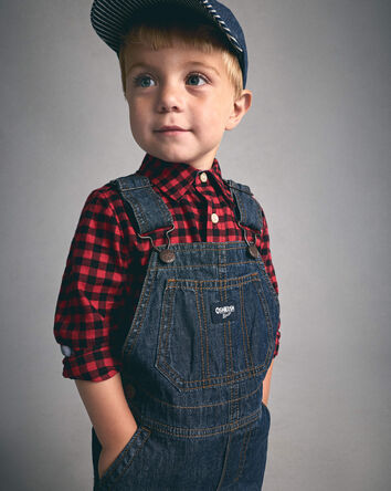 Tout-petit gar&ccedil;on - Chemise manches longues &agrave; carreaux buffalo - Rouge/Noir, 
