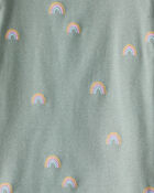 Kid Organic Cotton Pyjamas in Magical Rainbow Print, image 3 of 4 slides