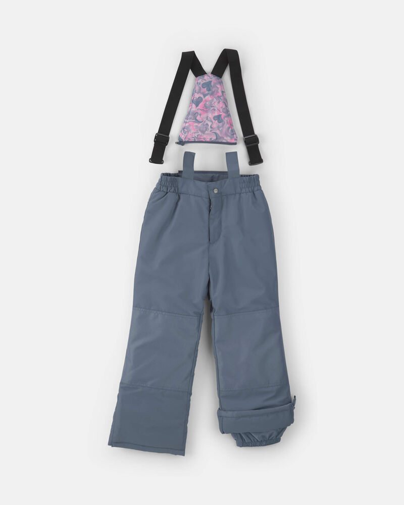 Girls 2 Piece Puffer Snowsuit- Pink, image 3 of 13 slides