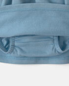 B&eacute;b&eacute; fille - Jupe-short en jersey bouclette - Bleu, image 2 sur 3 diapositives