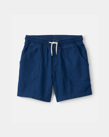 Boys Twill Shorts - Blue, 