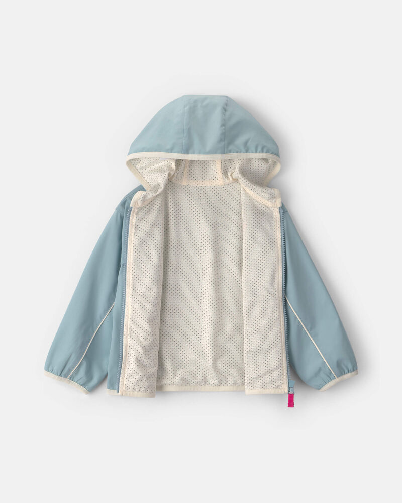 Toddler Girl Heart Jacket- Blue, image 2 of 4 slides