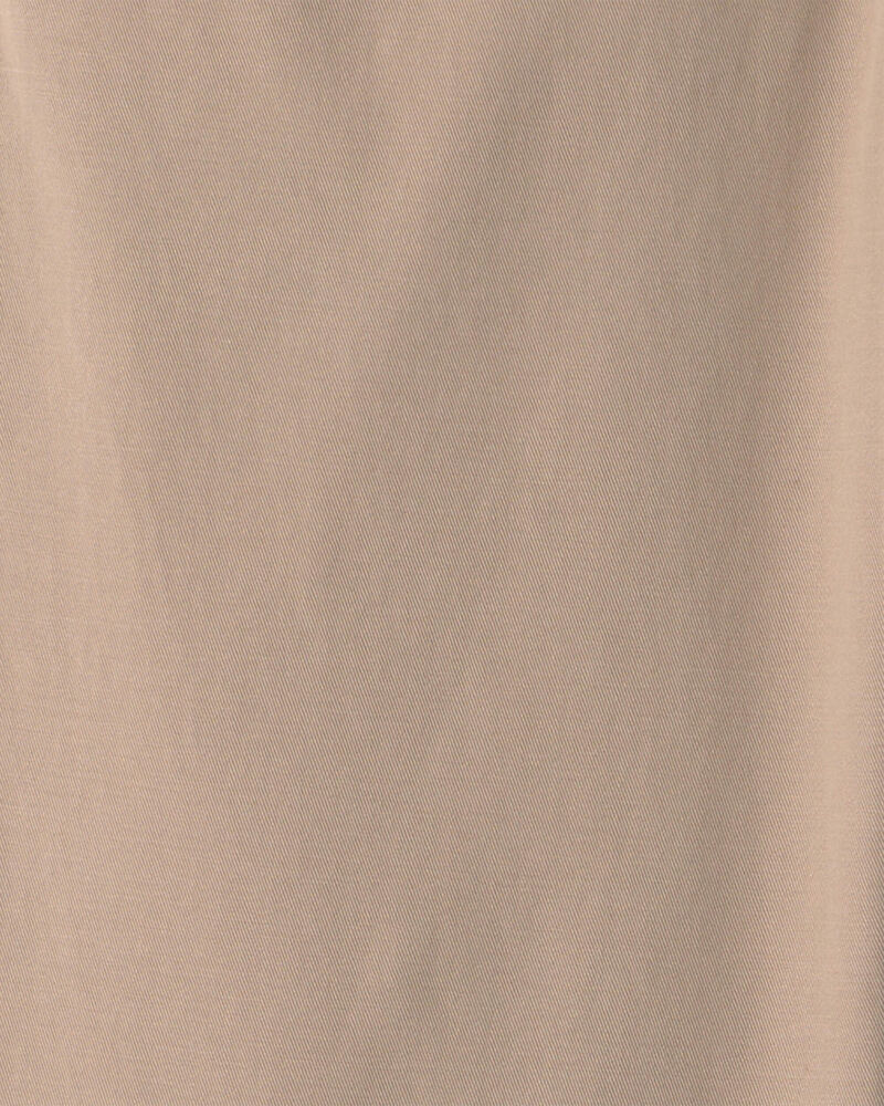 Girls Skinny Uniform Pants - Khaki, image 3 of 4 slides