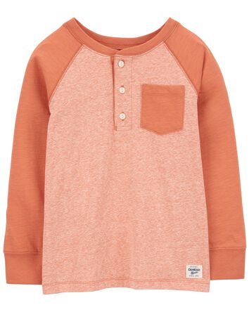 Enfant Haut henley &agrave; poche, 