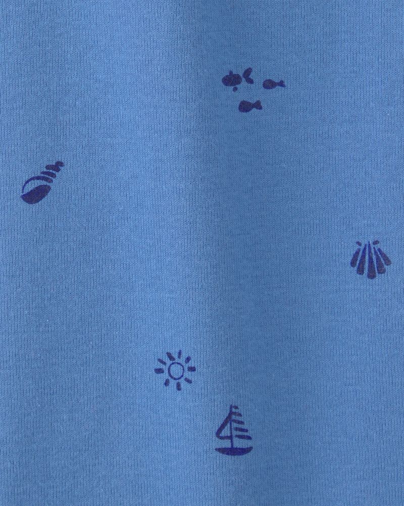 Baby Girl 5-Pack Beach Multipack Bodysuits - Red/White/Blue, image 3 of 7 slides