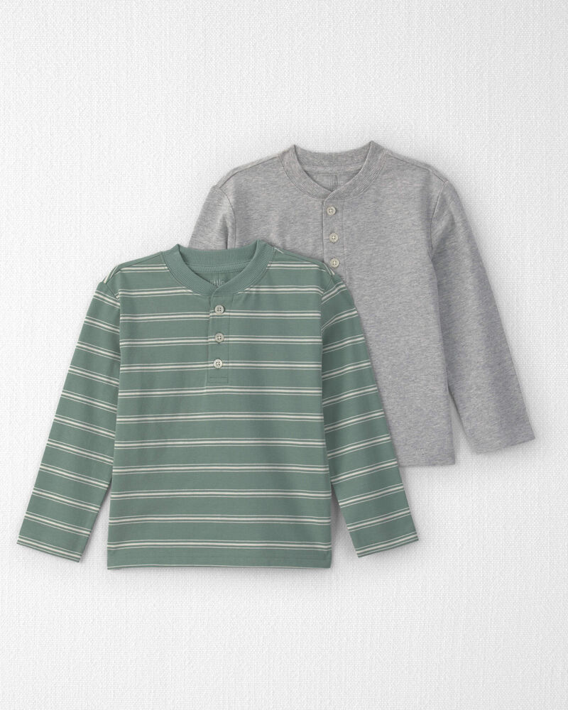Toddler Boy 2-Pack Organic Cotton Tops, image 1 of 5 slides