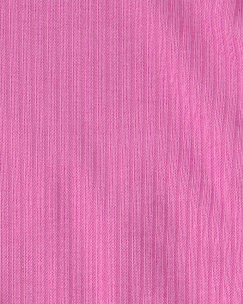 Baby Girl 2-Pack Flamingo PurelySoft Long-Sleeve Multipack Bodysuits - Pink/Ivory, image 5 of 7 slides