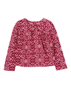 Toddler Floral Jersey Blouse, image 1 of 3 slides