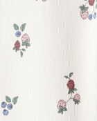Tout-petit Pantalon en coton biologique côtelé à imprimé Berry Blossom, image 4 sur 6 diapositives