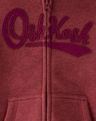 Toddler Boy OshKosh Logo Zip Jacket - Red, image 2 of 3 slides