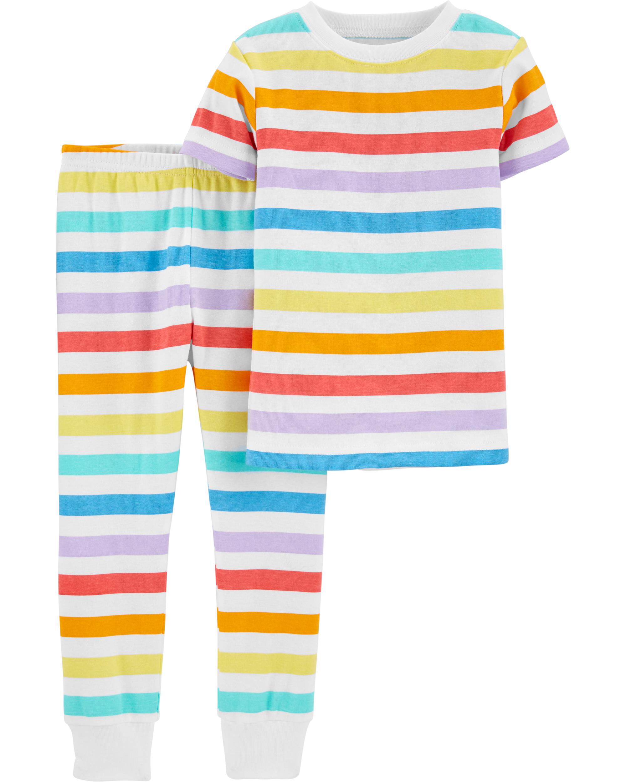 Carters hot sale rainbow pajamas