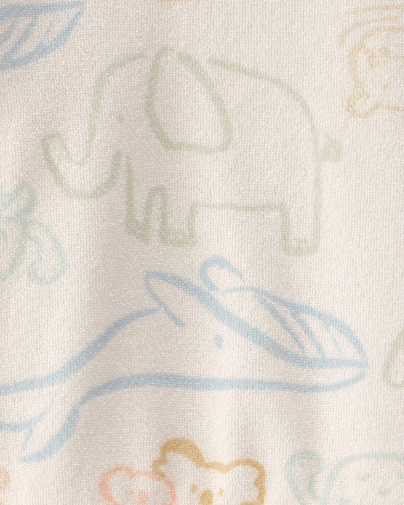 Baby Animal Friends Terry Pullover Sweatshirt - Cream, image 2 of 3 slides