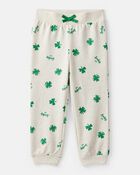 Tout-petit fille - Ensemble pantalon et chandail en jersey bouclette pour la Saint-Patrick - Cr&egrave;me, image 2 sur 3 diapositives