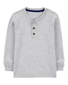 Baby Boy Long-Sleeve Henley Tee, image 1 of 3 slides
