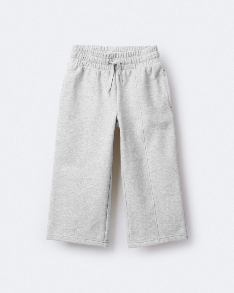 Toddler Girl Linda Wide Leg Pant - Heather Grey, image 6 of 7 slides