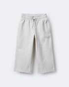 Toddler Girl Linda Wide Leg Pant - Heather Grey, image 6 of 7 slides