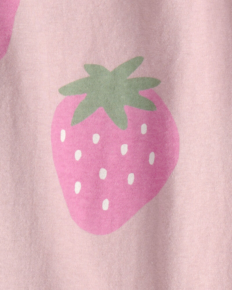 Toddler Girl Strawberry Top - Pink, image 2 of 3 slides