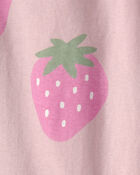 Toddler Girl Strawberry Top - Pink, image 2 of 3 slides