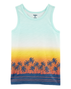 Kid Palm Tree Print Tank, image 1 of 3 slides