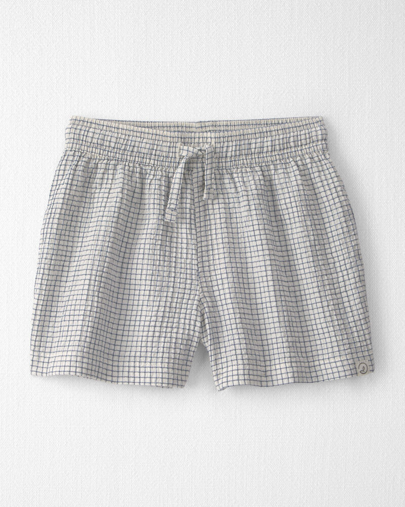 Toddler Boy 2-Piece Organic Cotton Seersucker Gauze Top & Short  Set, image 2 of 5 slides