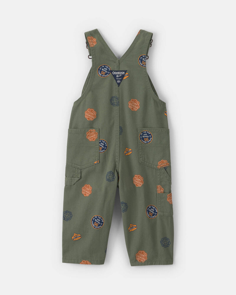 Baby Patch Logo Overalls - Green, image 2 of 4 slides