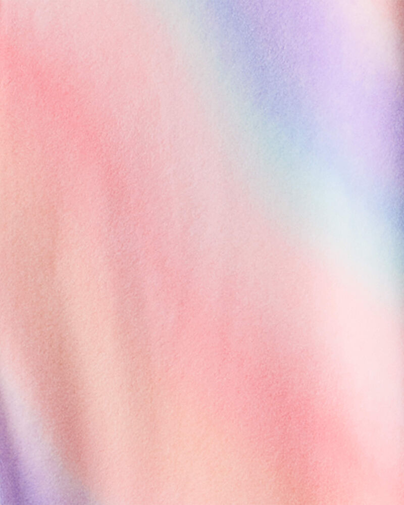 Girls Unicorn Ombre Loose Fit Long-Sleeve Zip-Up 1-Piece Pyjamas, image 2 of 3 slides