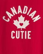 Toddler Girl Canadian Cutie Short-Sleeve Tee - Red, image 3 of 4 slides