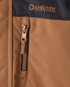 Toddler Boy  Parka Hooded Winter Jacket  - Brown, image 3 of 3 slides