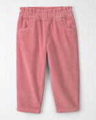 Toute-petit fille - Pantalon &agrave; enfiler en velours c&ocirc;tel&eacute; de coton biologique, image 1 sur 4 diapositives