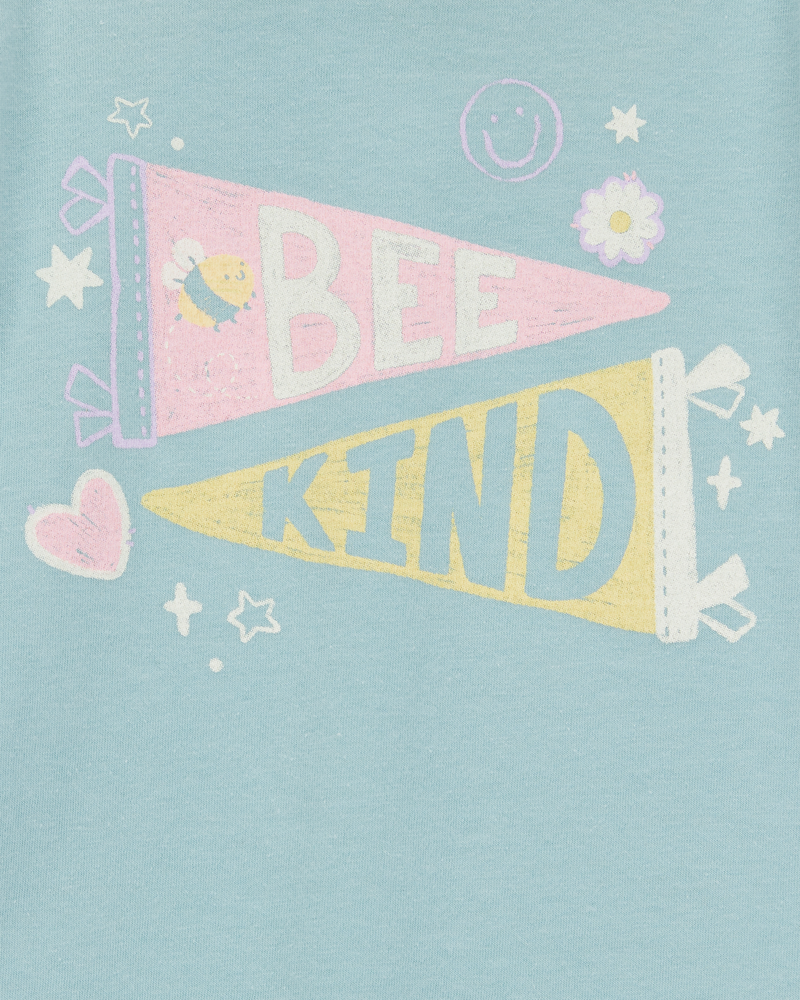 Toddler Bee Kind Short-Sleeve Graphic Tee-Green, image 2 of 2 slides